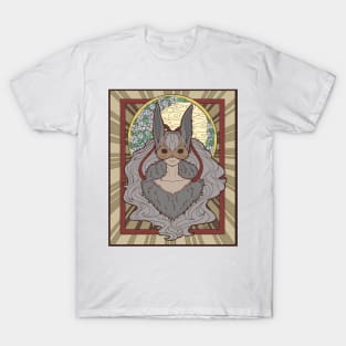 Moon Bunny Illustration T-Shirt